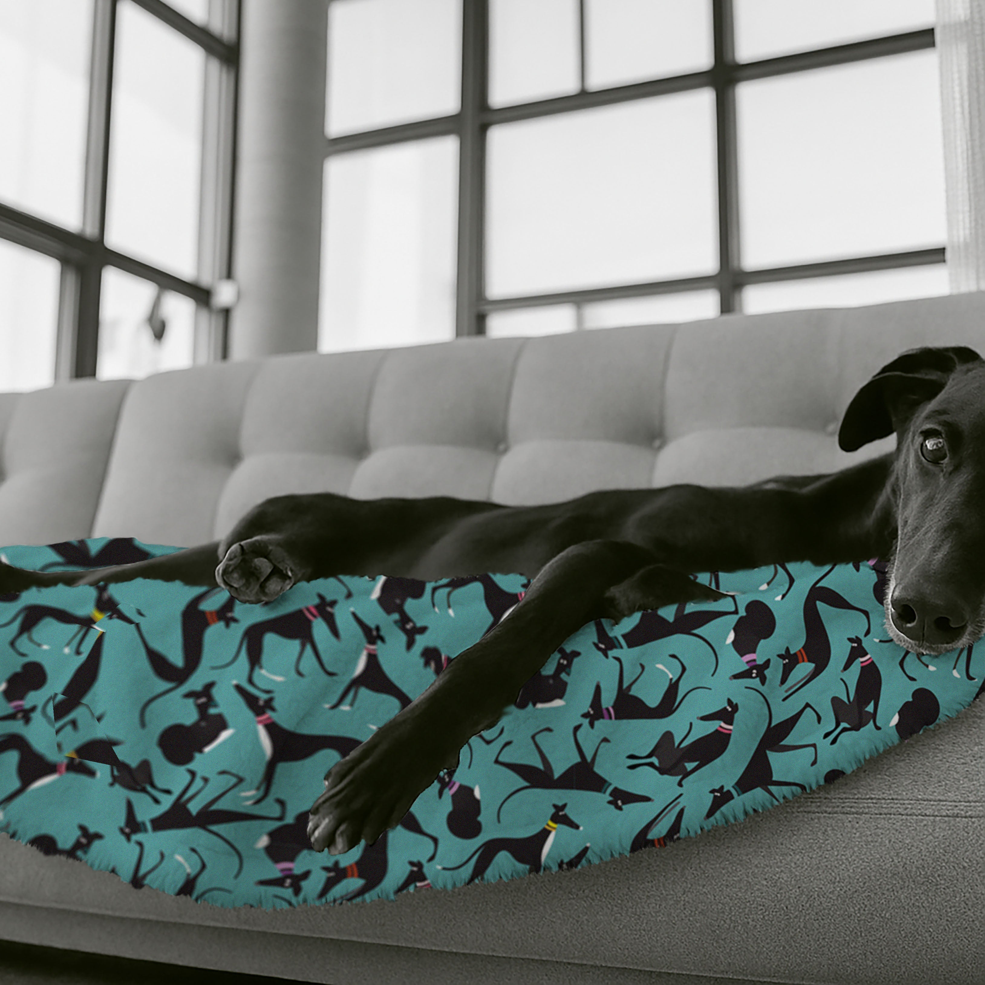 Greyhounds Neck Tube Scarf - PINK