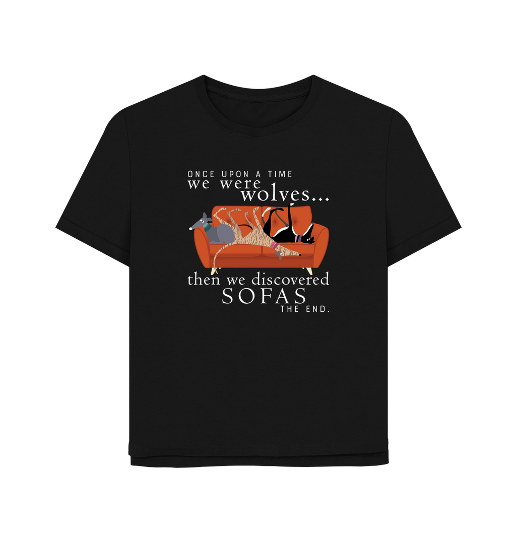 Black Printed T-shirt Front