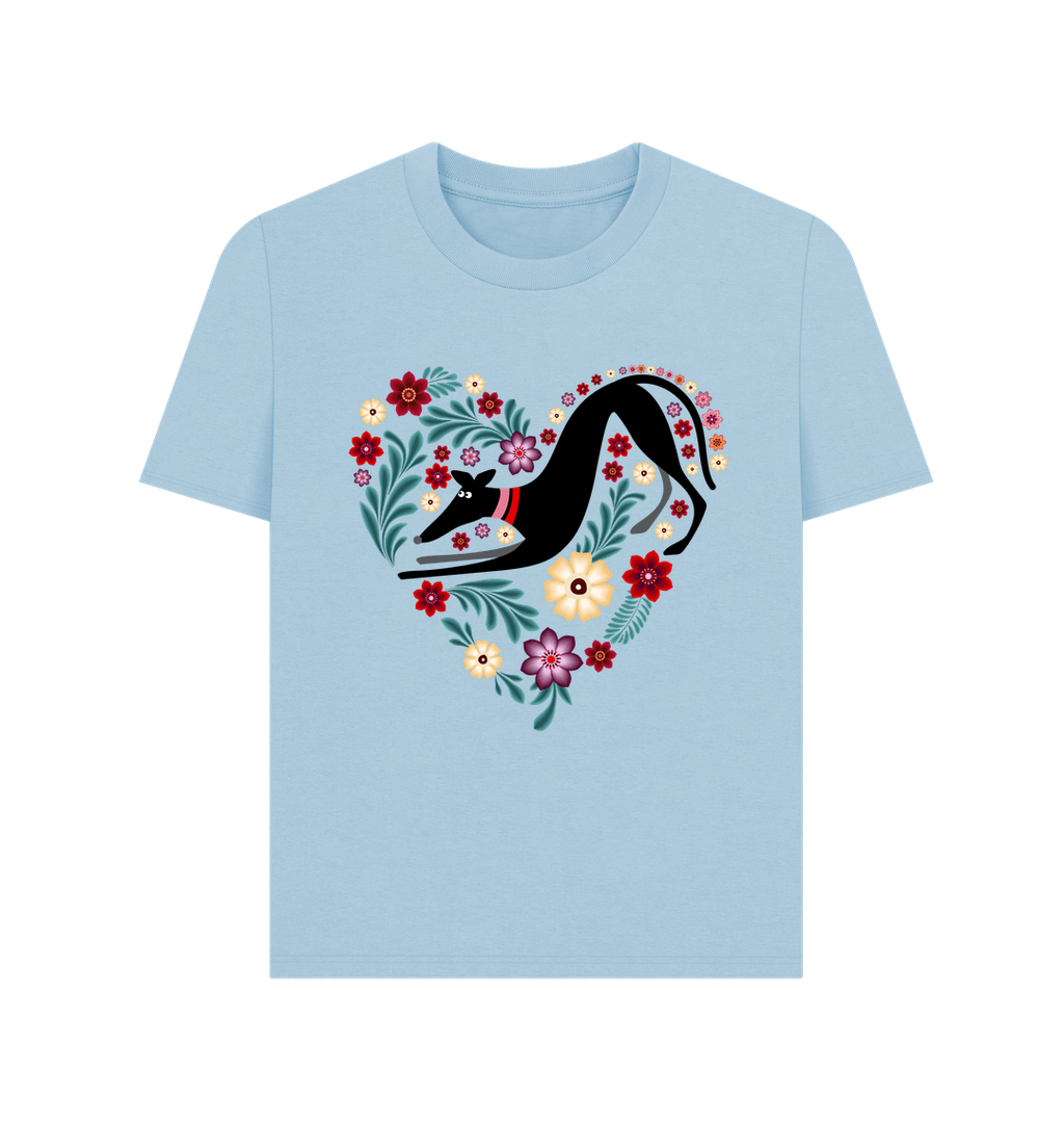 Milky Blue Printed T-shirt