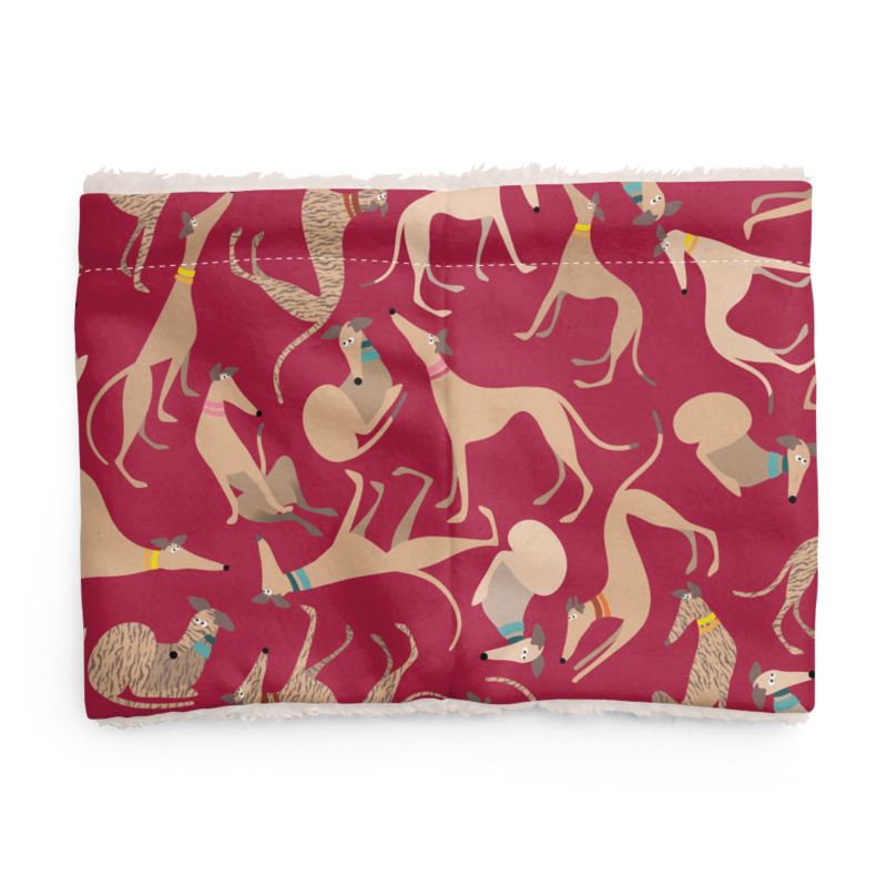 Black and White Hound Loungers - GREY Sherpa Snood