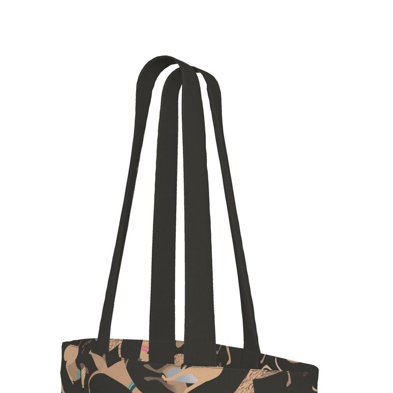 Fawn & Fawn Brindle Hound Loungers - WARM GREY Tote Shopping Bag