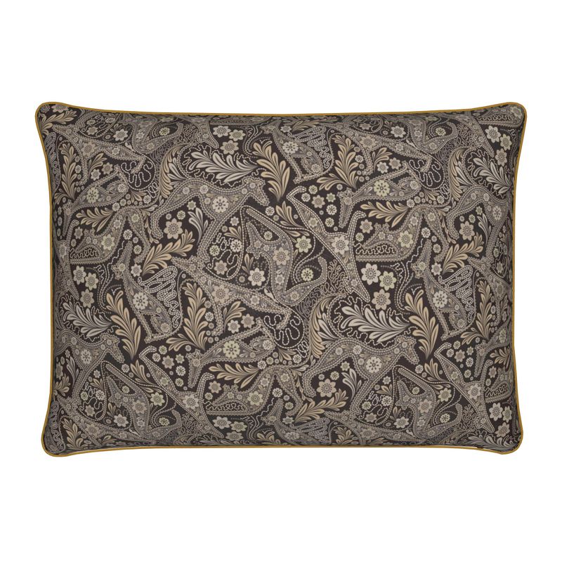 Paisley Hounds - Cushion - Dark Chocolate