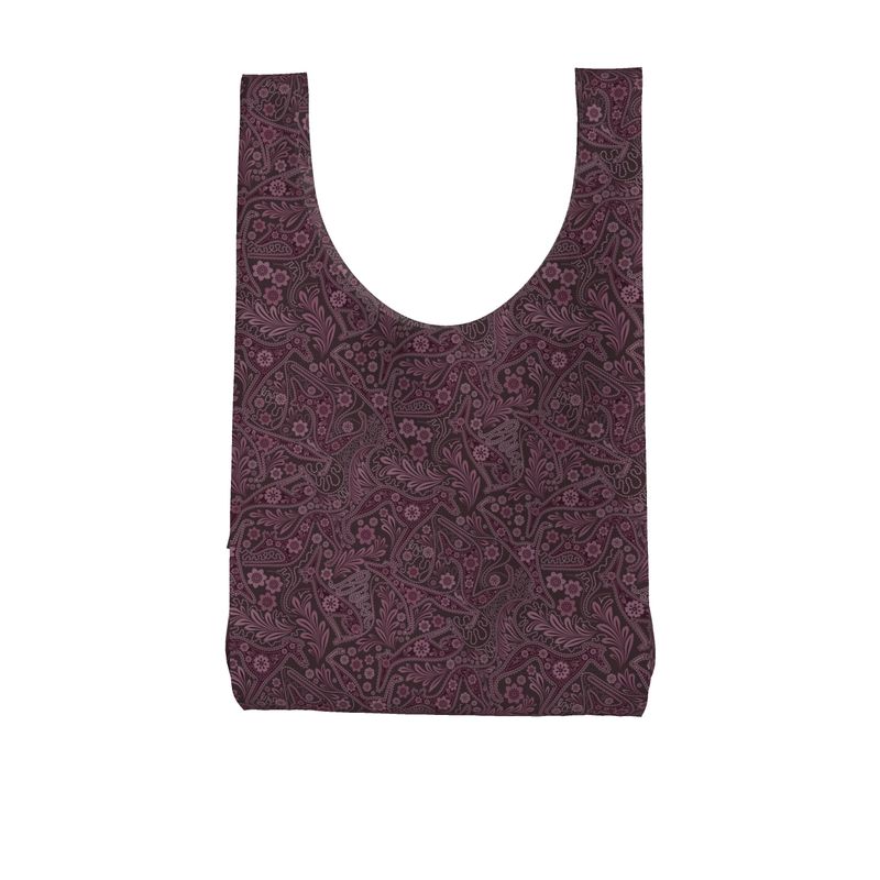 Paisley Hounds - Luxury Leather Backpack - Dark Mulberry - LIMITED EDITION
