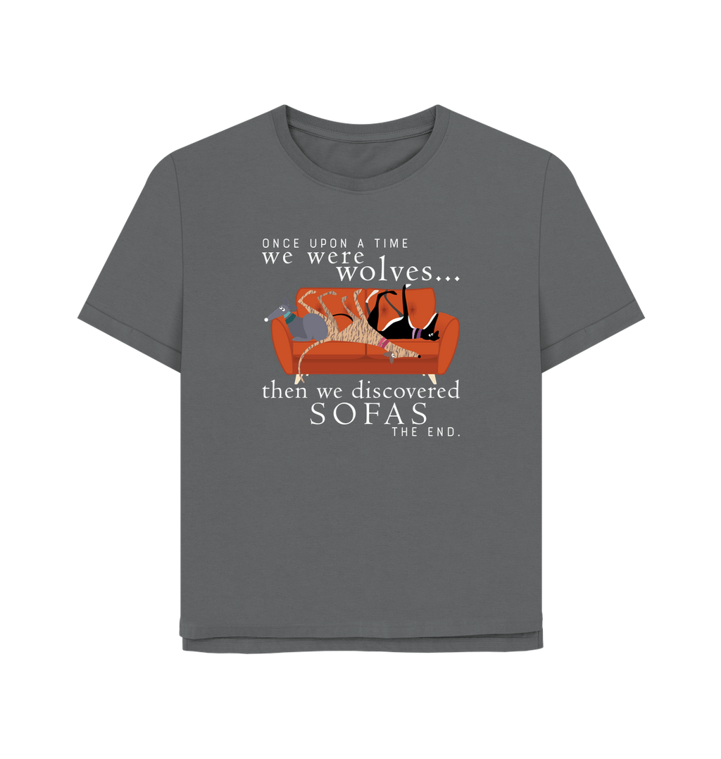 Slate Grey Printed T-shirt Front