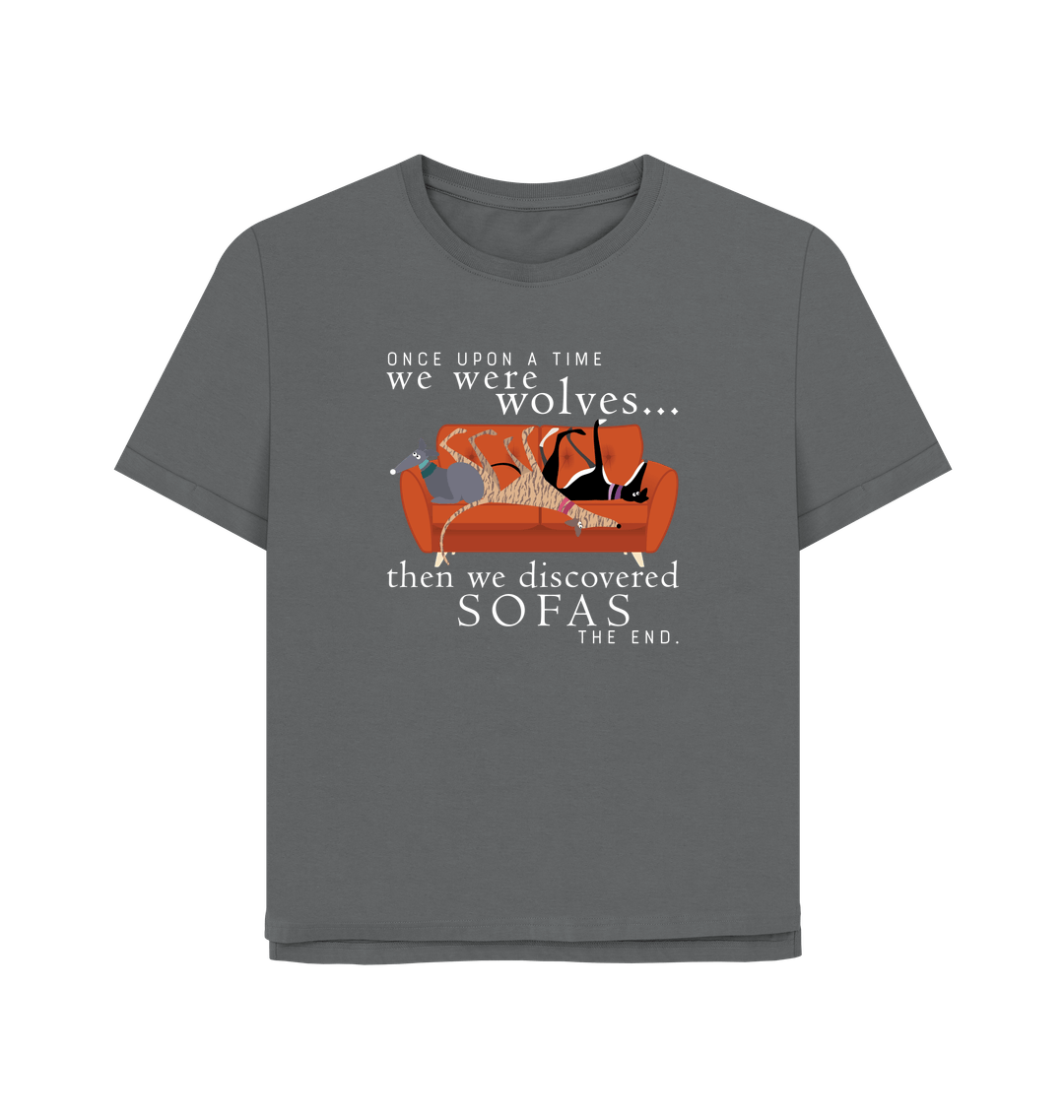 Slate Grey Printed T-shirt Front