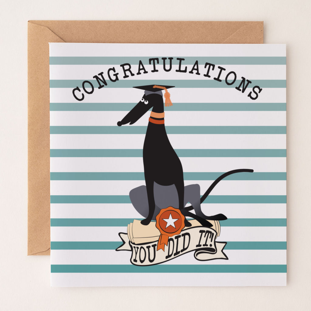 Congratulations - You Did It - Hound GRADUATION card