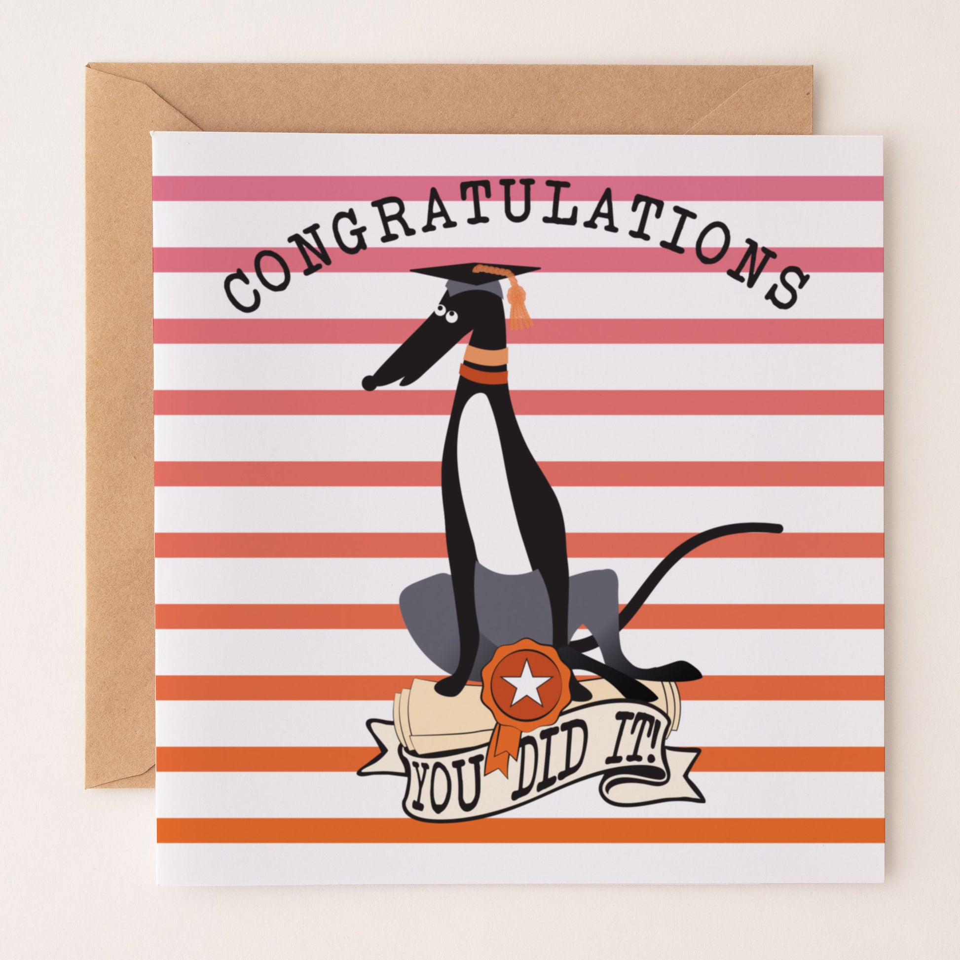 Congratulations - You Did It - Hound GRADUATION card