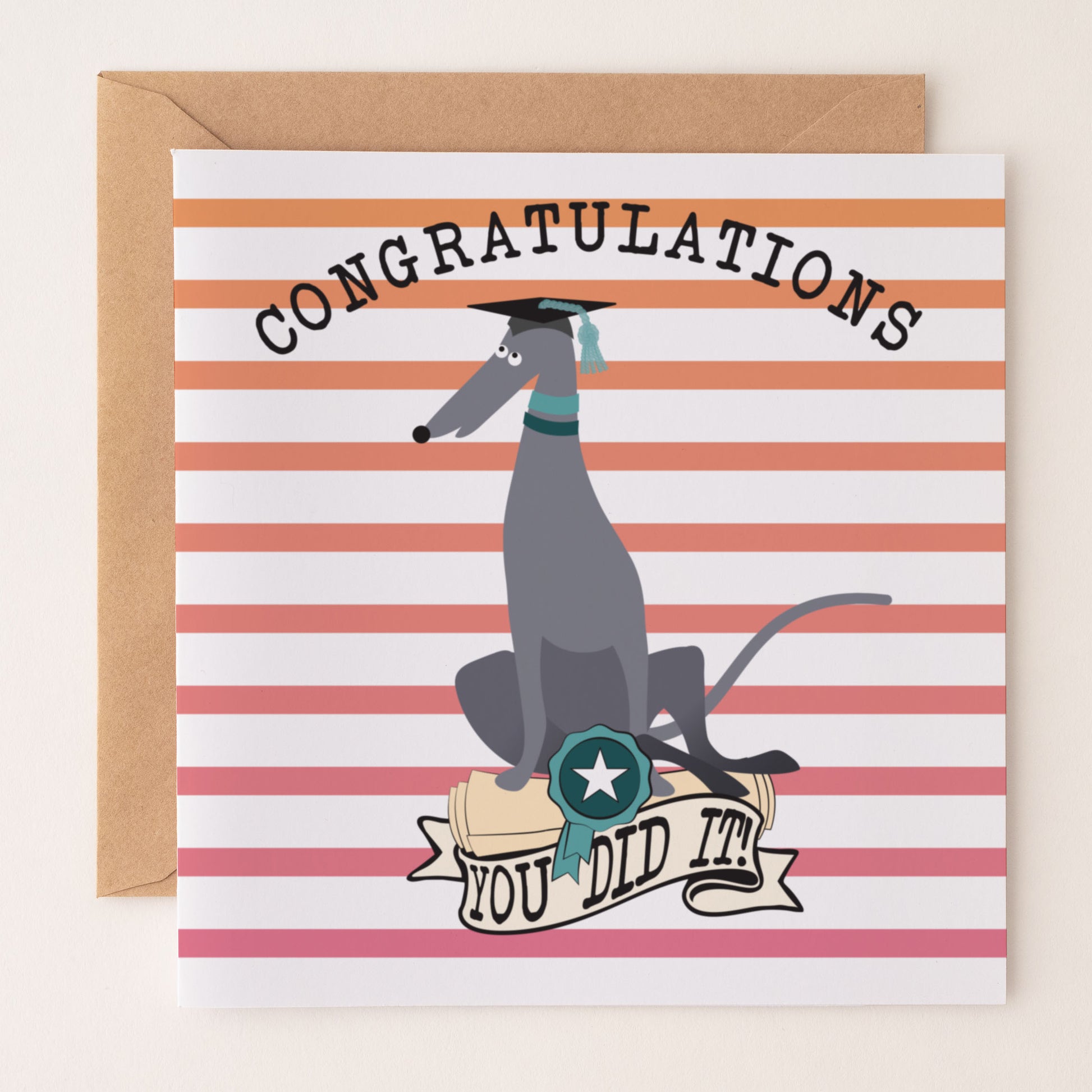 Congratulations - You Did It - Hound GRADUATION card