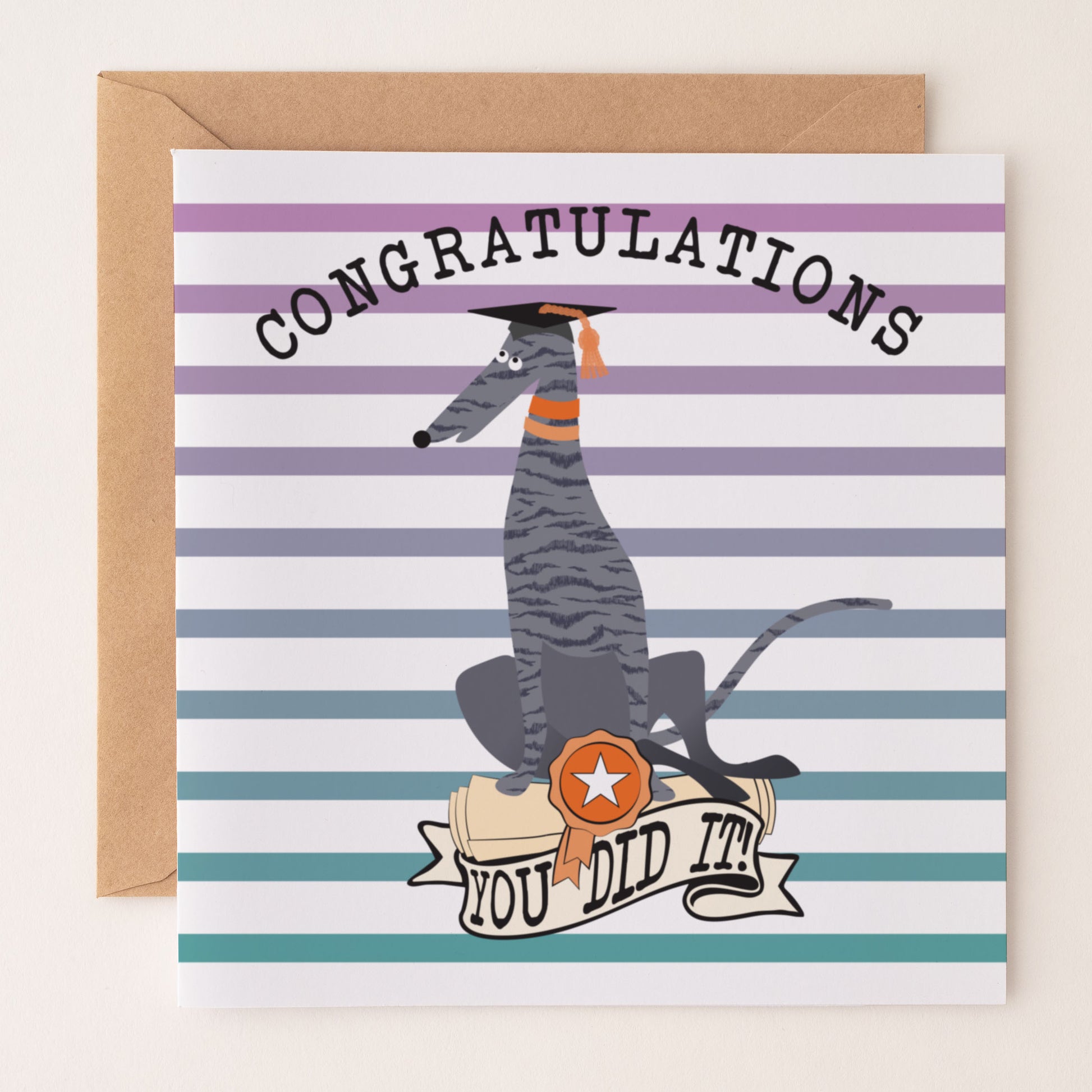 Congratulations - You Did It - Hound GRADUATION card