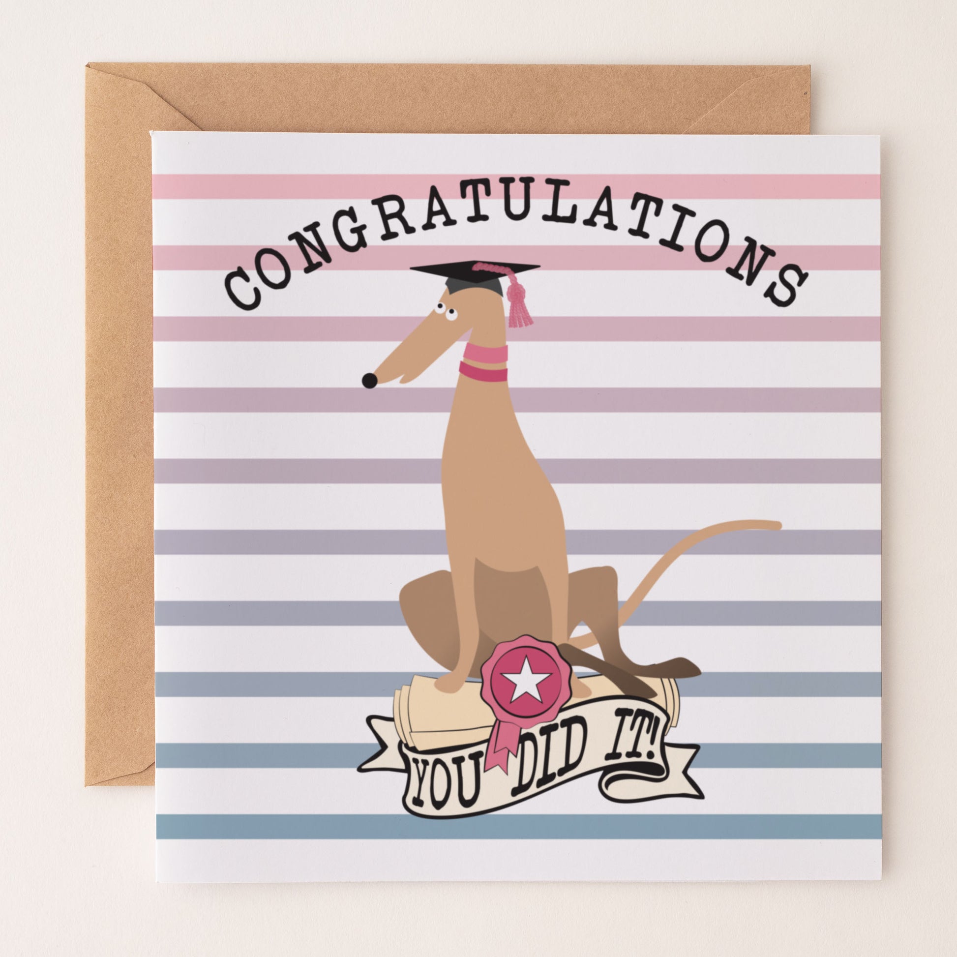 Congratulations - You Did It - Hound GRADUATION card