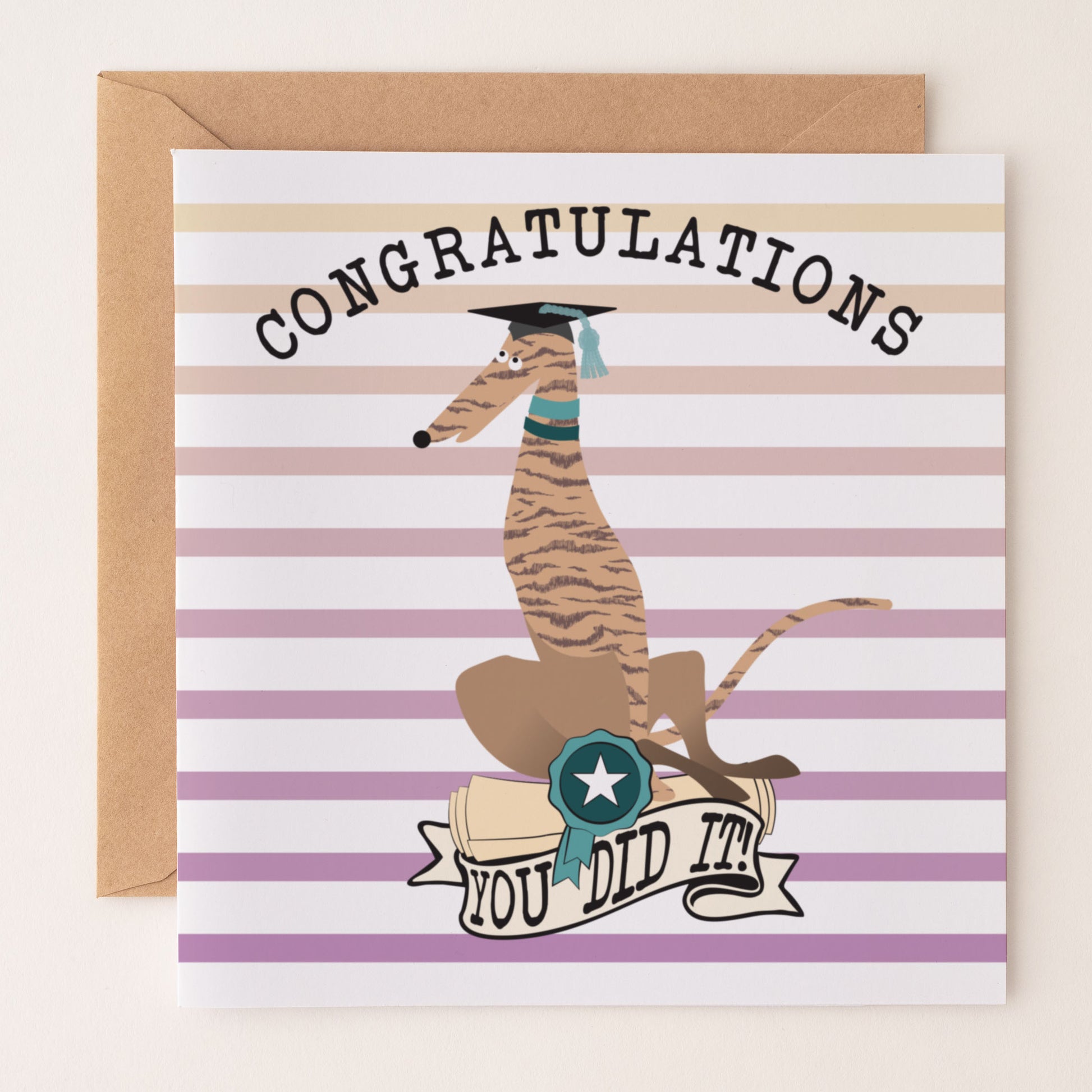 Congratulations - You Did It - Hound GRADUATION card