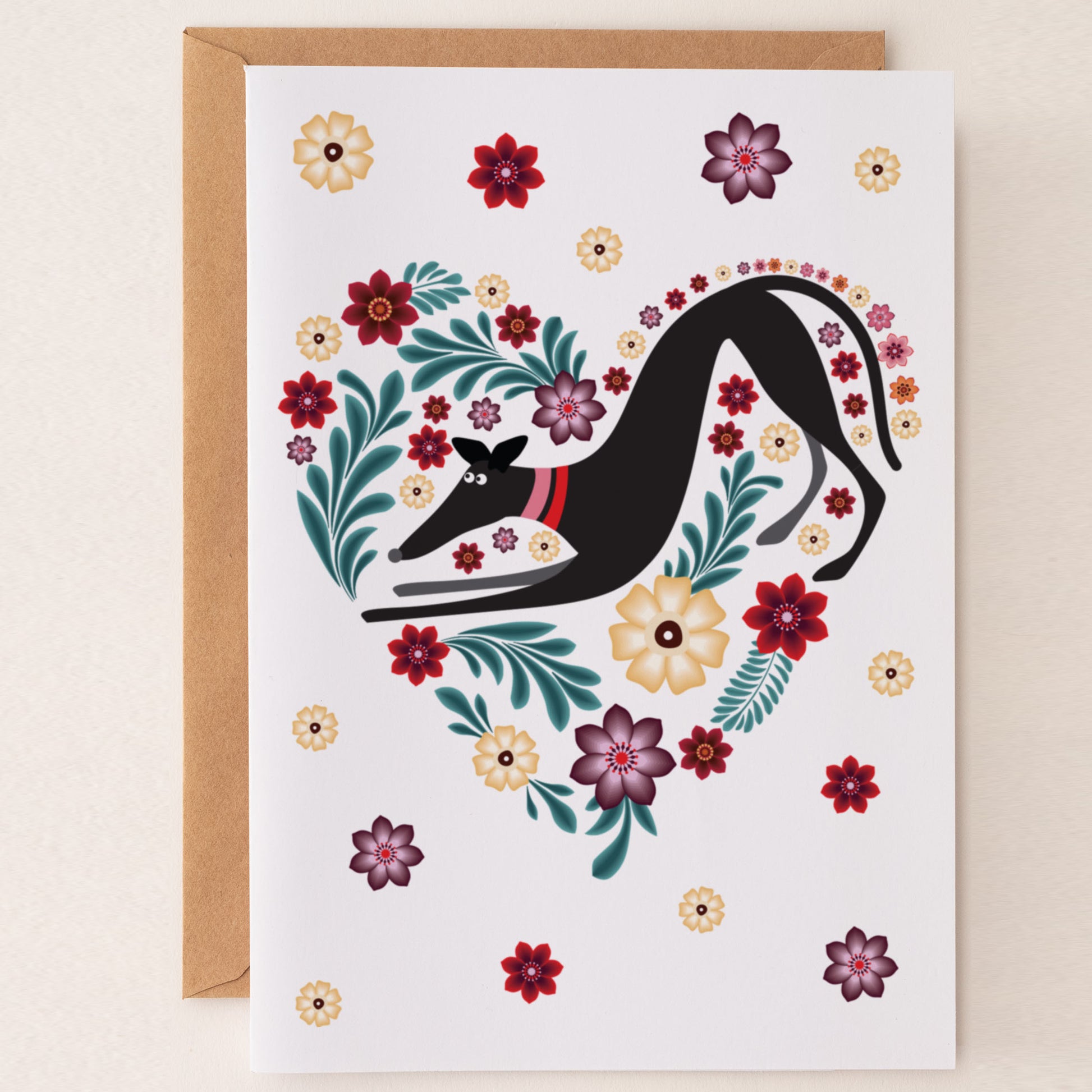 Hound Love - Greetings Card - BIRTHDAY | THANK Y0U | INVITATION - A6