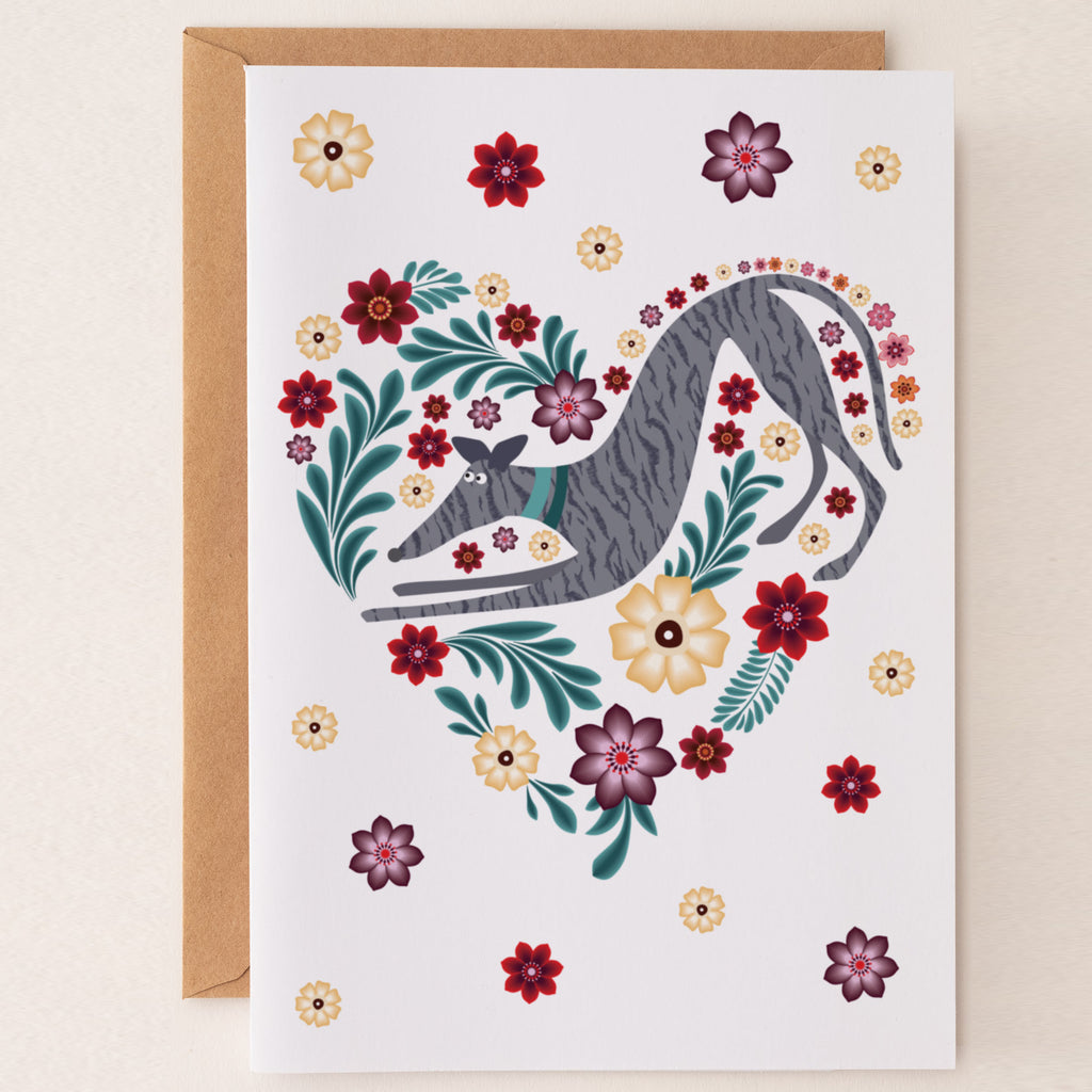 Hound Love - Greetings Card - BIRTHDAY | THANK Y0U | INVITATION - A6