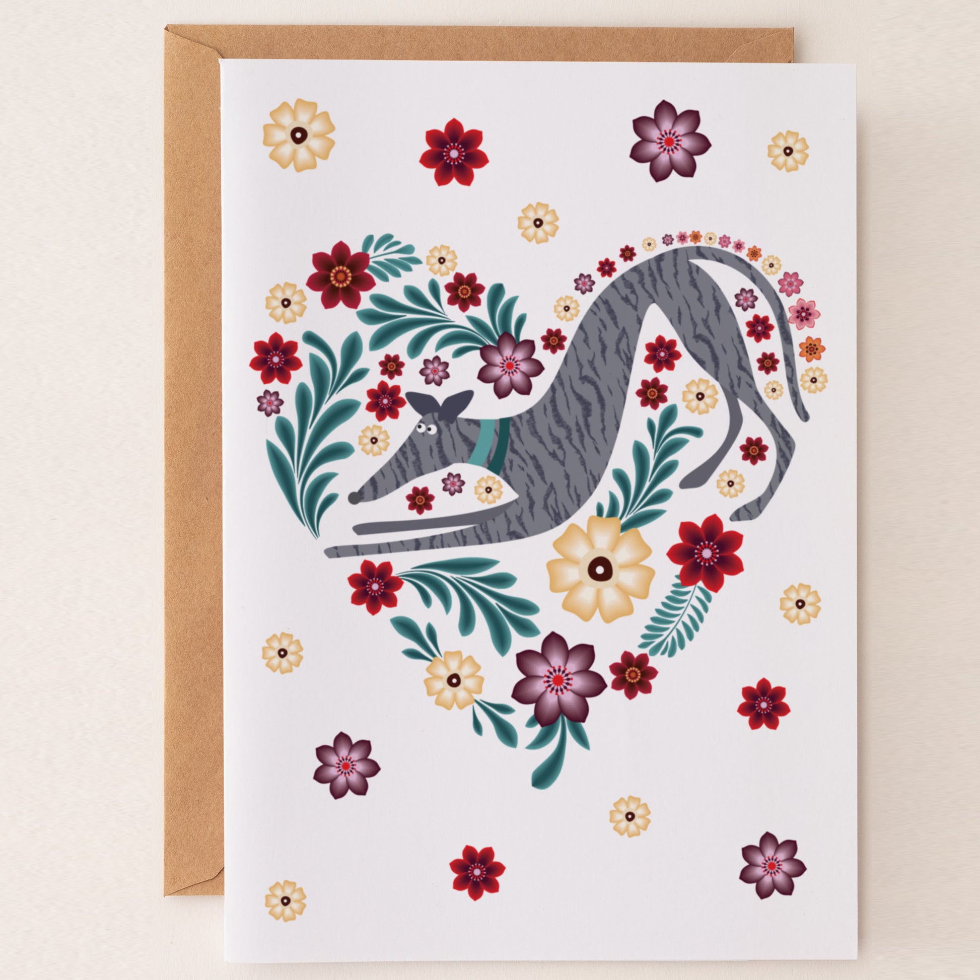 Hound Love - Greetings Card - BIRTHDAY | THANK Y0U | INVITATION - A6