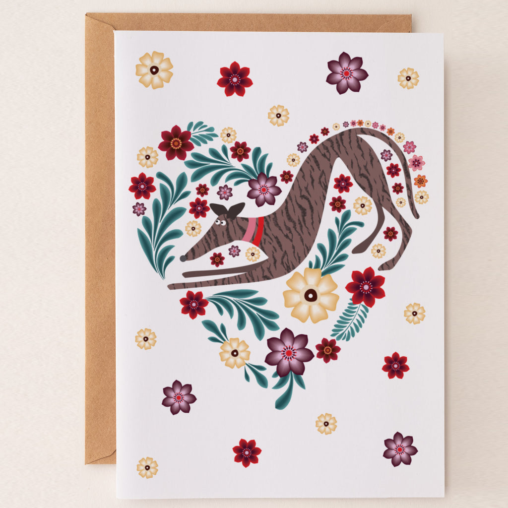 Hound Love - Greetings Card - BIRTHDAY | THANK Y0U | INVITATION - A6