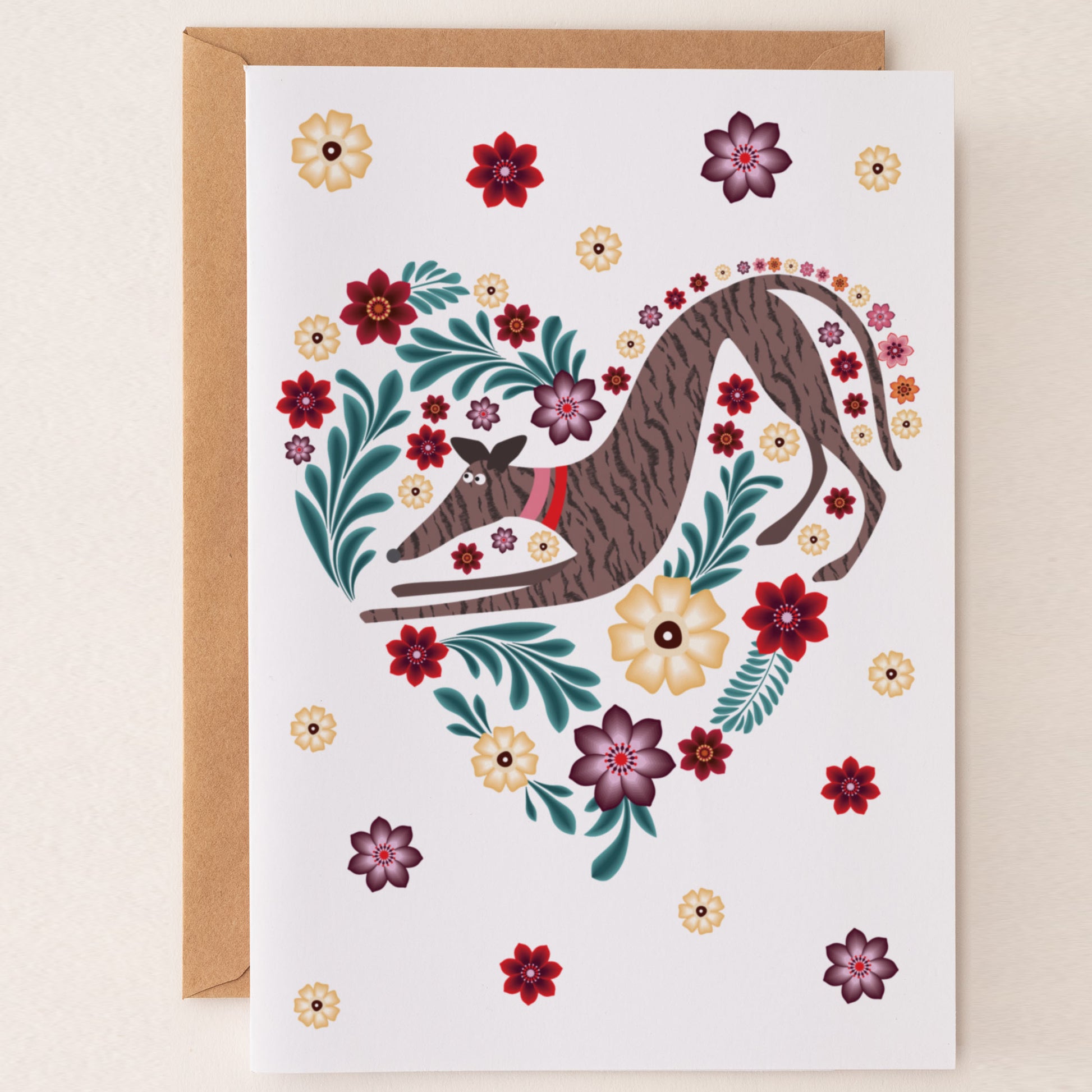 Hound Love - Greetings Card - BIRTHDAY | THANK Y0U | INVITATION - A6