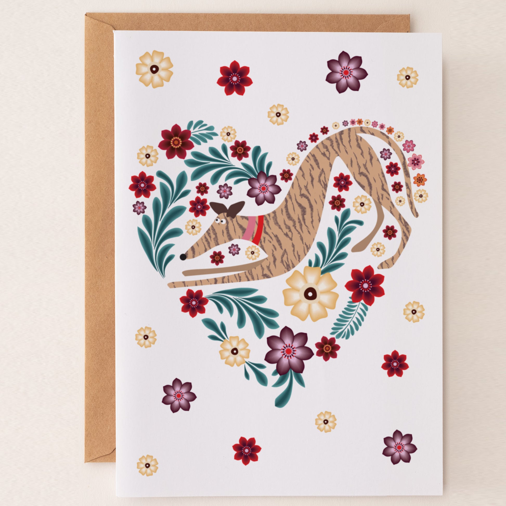 Hound Love - Greetings Card - BIRTHDAY | THANK Y0U | INVITATION - A6