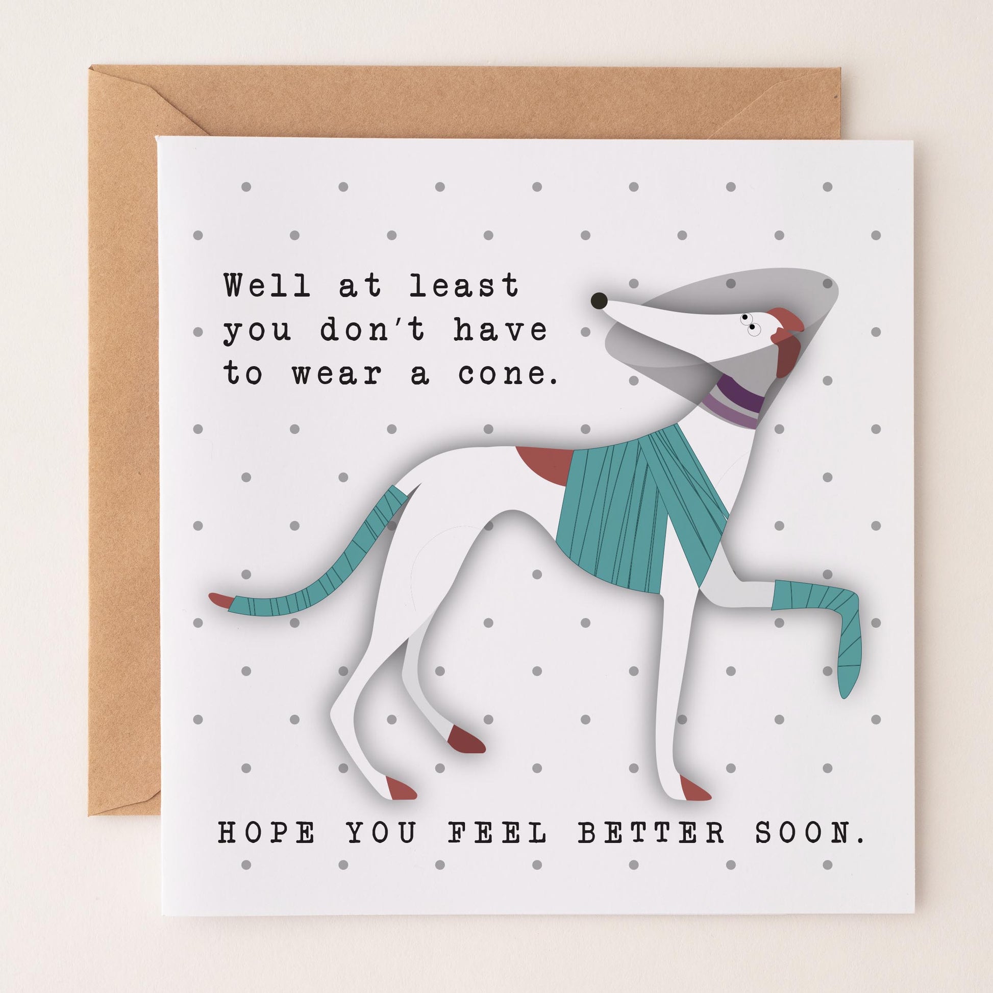 Get Well Soon - Hound Greetings Card