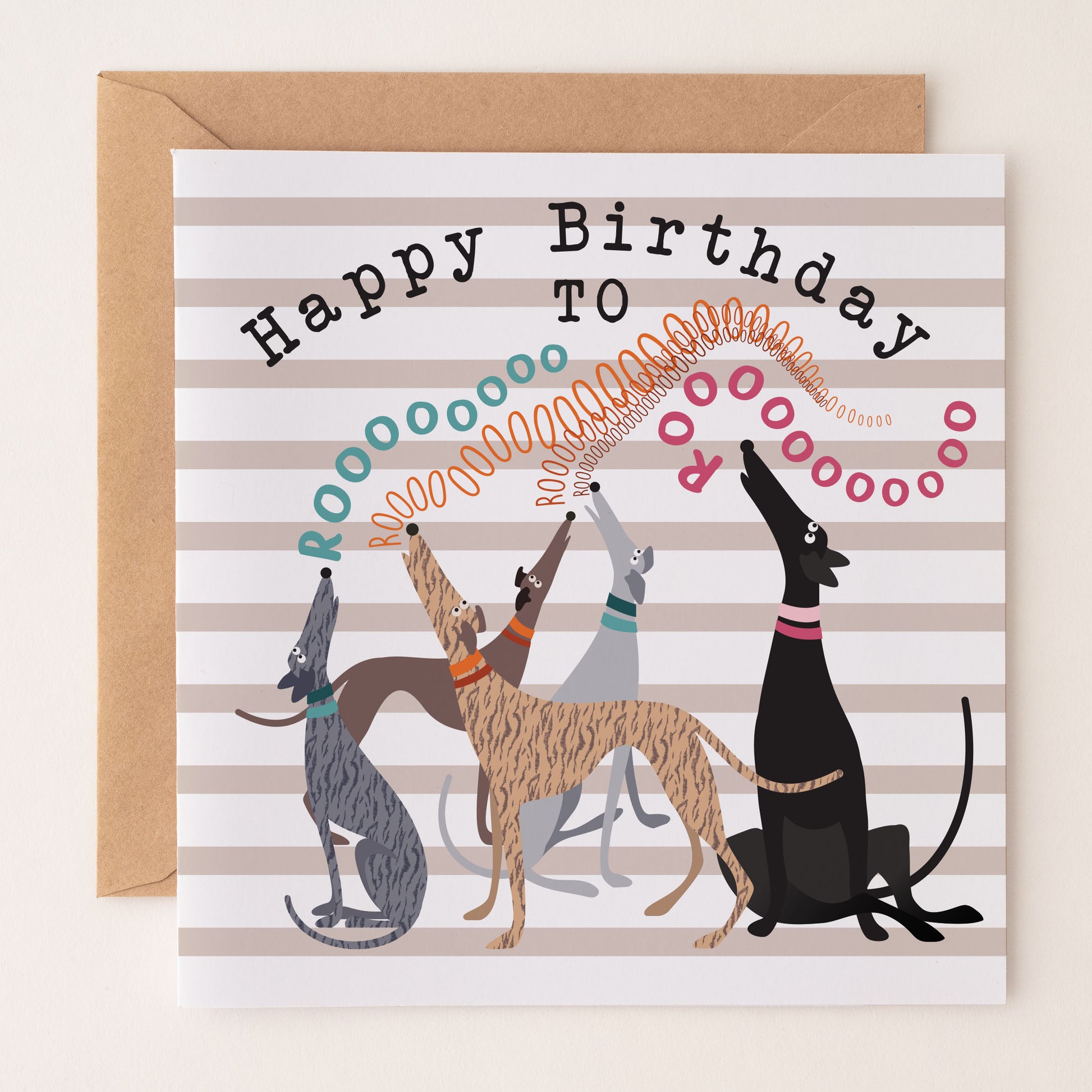 Happy Birthday to Roooooooo! -  Rooing Hounds BIRTHDAY Card.