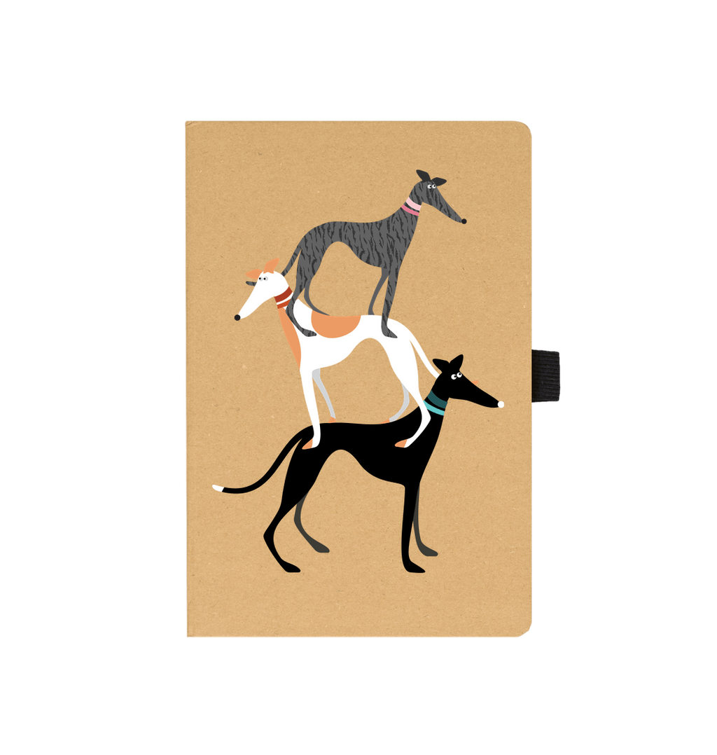 Hound Stack A5 Notebook isolated on transparent background