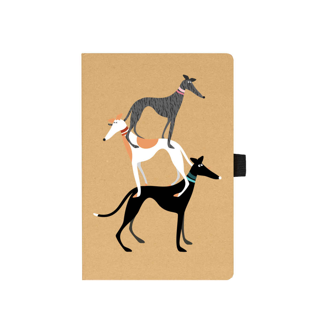 Hound Stack A5 Notebook isolated on transparent background