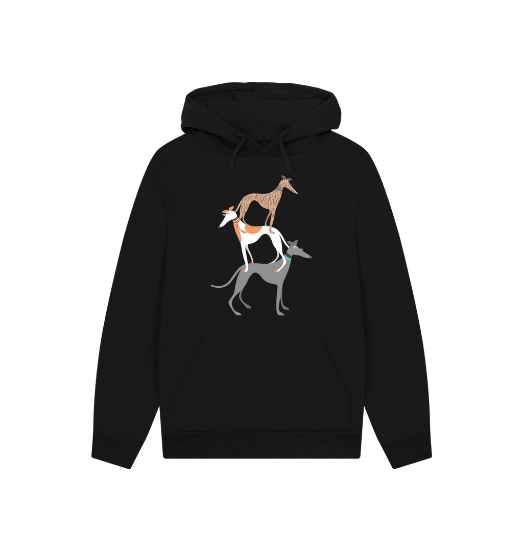 Black Printed Hoody