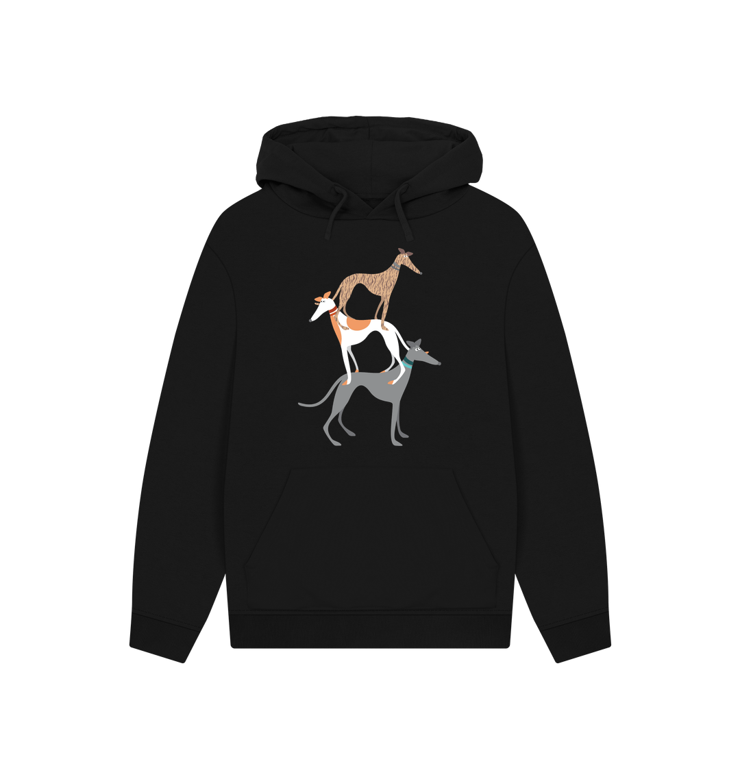 Black Printed Hoody