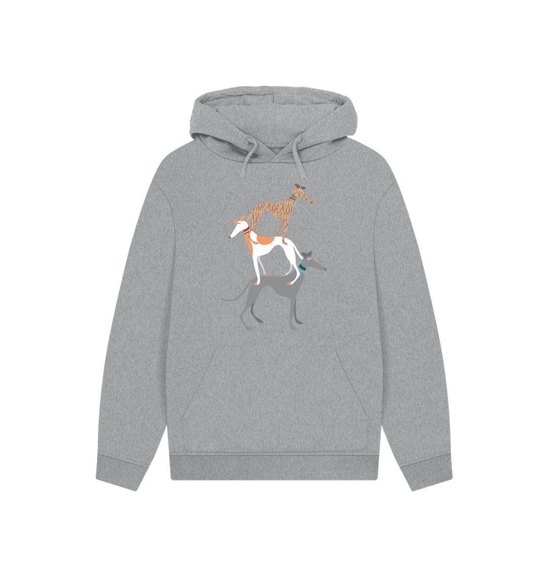 Athletic Grey Printed Hoody
