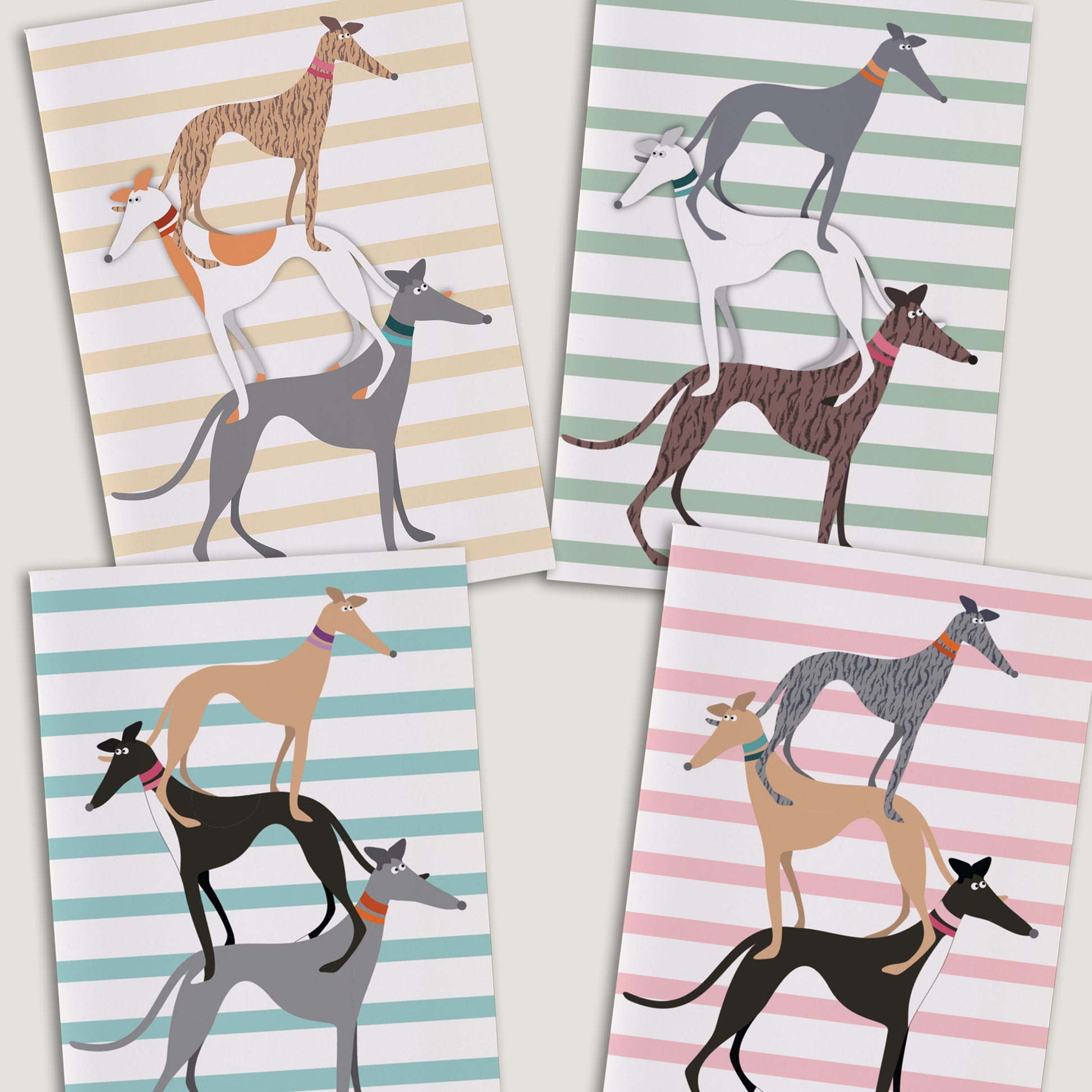 Hound Stack - Greetings Card - BIRTHDAY | THANK Y0U | INVITATION - A6