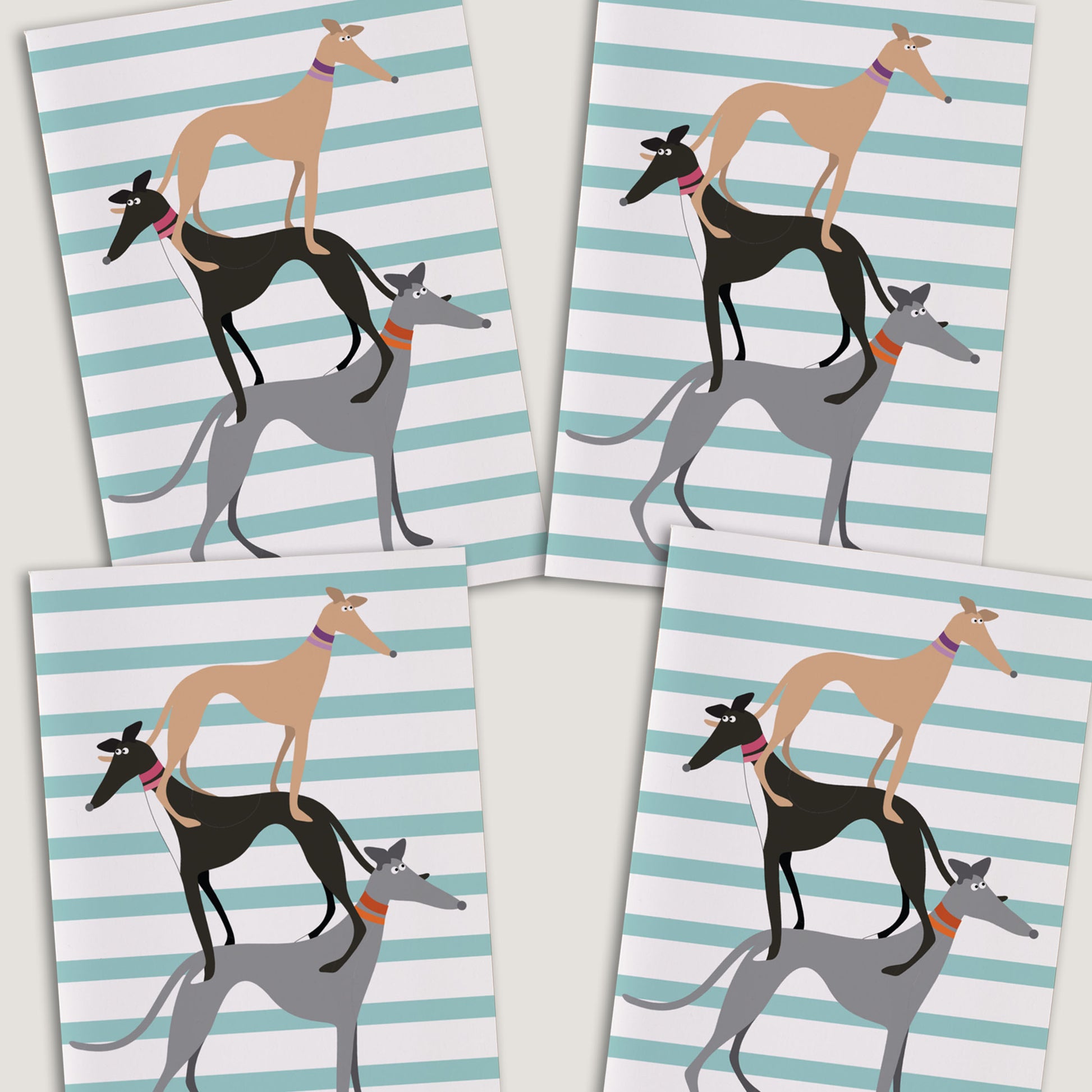 Hound Stack - Greetings Card - BIRTHDAY | THANK Y0U | INVITATION - A6