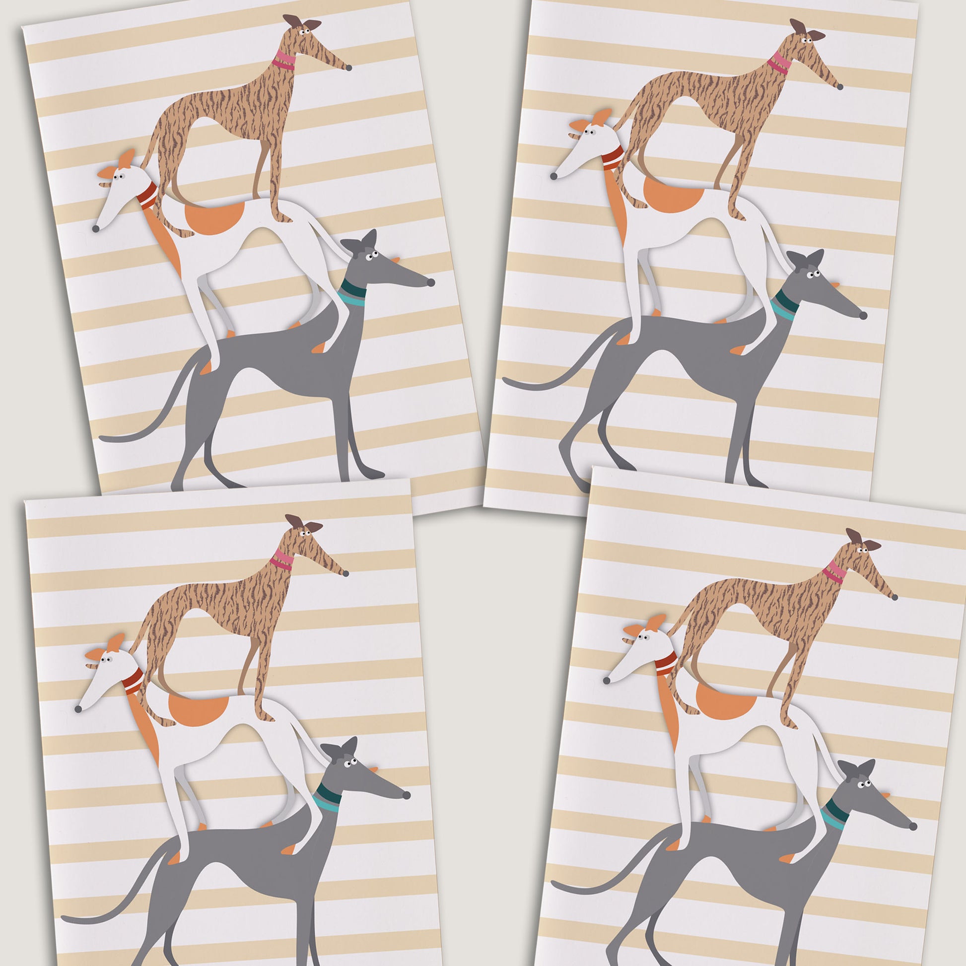 Hound Stack - Greetings Card - BIRTHDAY | THANK Y0U | INVITATION - A6