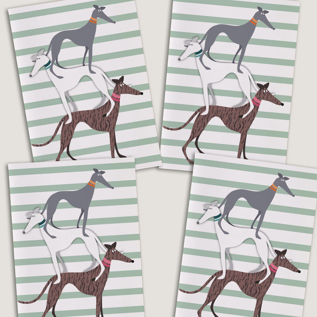 Hound Stack - Greetings Card - BIRTHDAY | THANK Y0U | INVITATION - A6