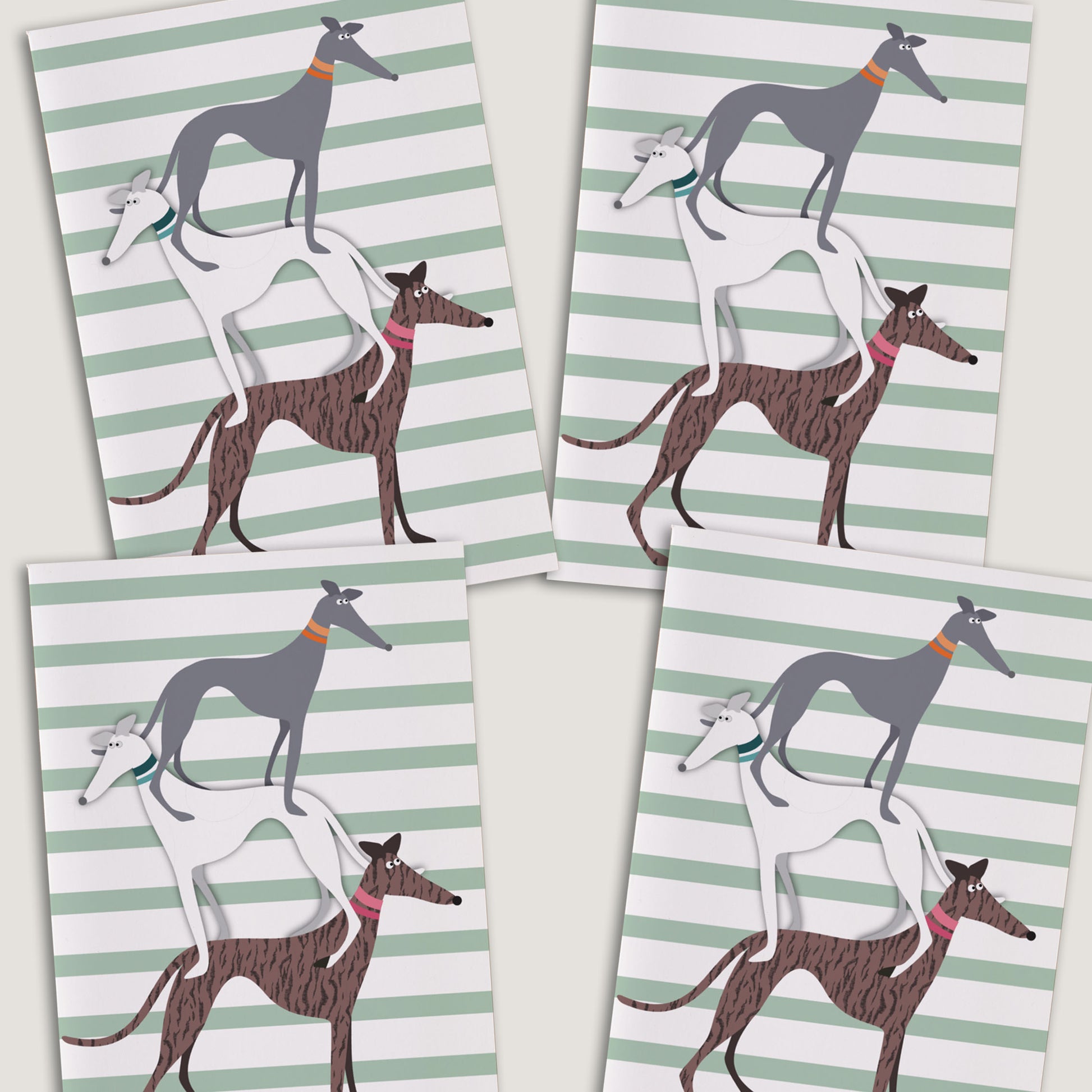 Hound Stack - Greetings Card - BIRTHDAY | THANK Y0U | INVITATION - A6