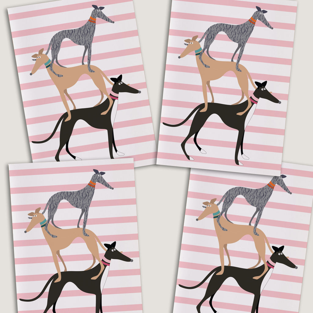 Hound Stack - Greetings Card - BIRTHDAY | THANK Y0U | INVITATION - A6