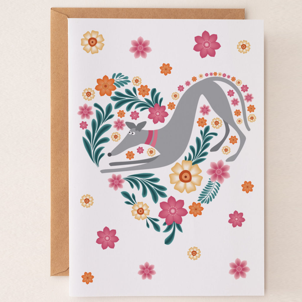 Hound Love - Greetings Card - BIRTHDAY | THANK Y0U | INVITATION - A6