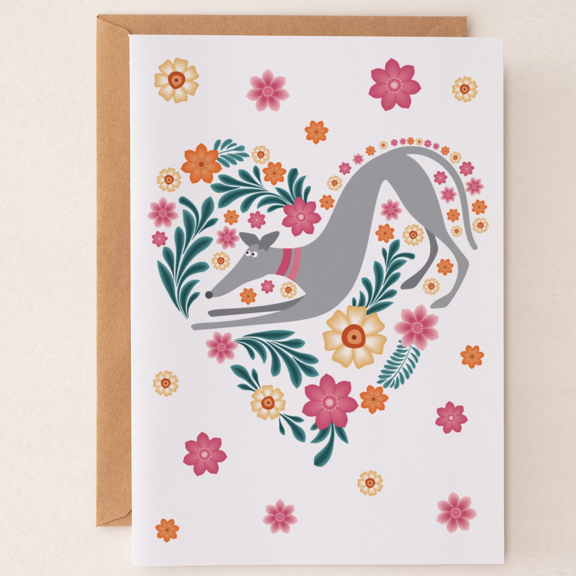 Hound Love - Greetings Card - BIRTHDAY | THANK Y0U | INVITATION - A6