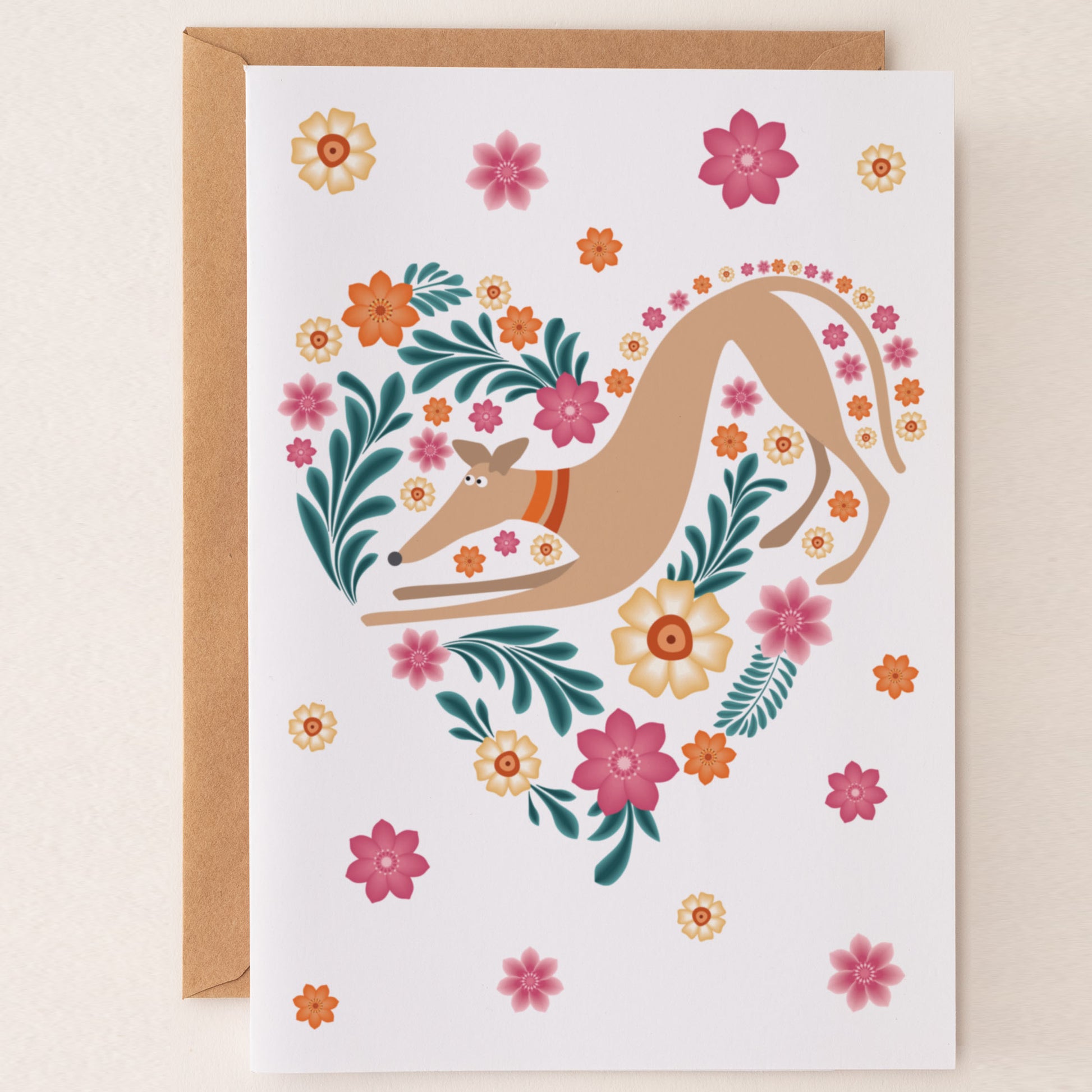 Hound Love - Greetings Card - BIRTHDAY | THANK Y0U | INVITATION - A6