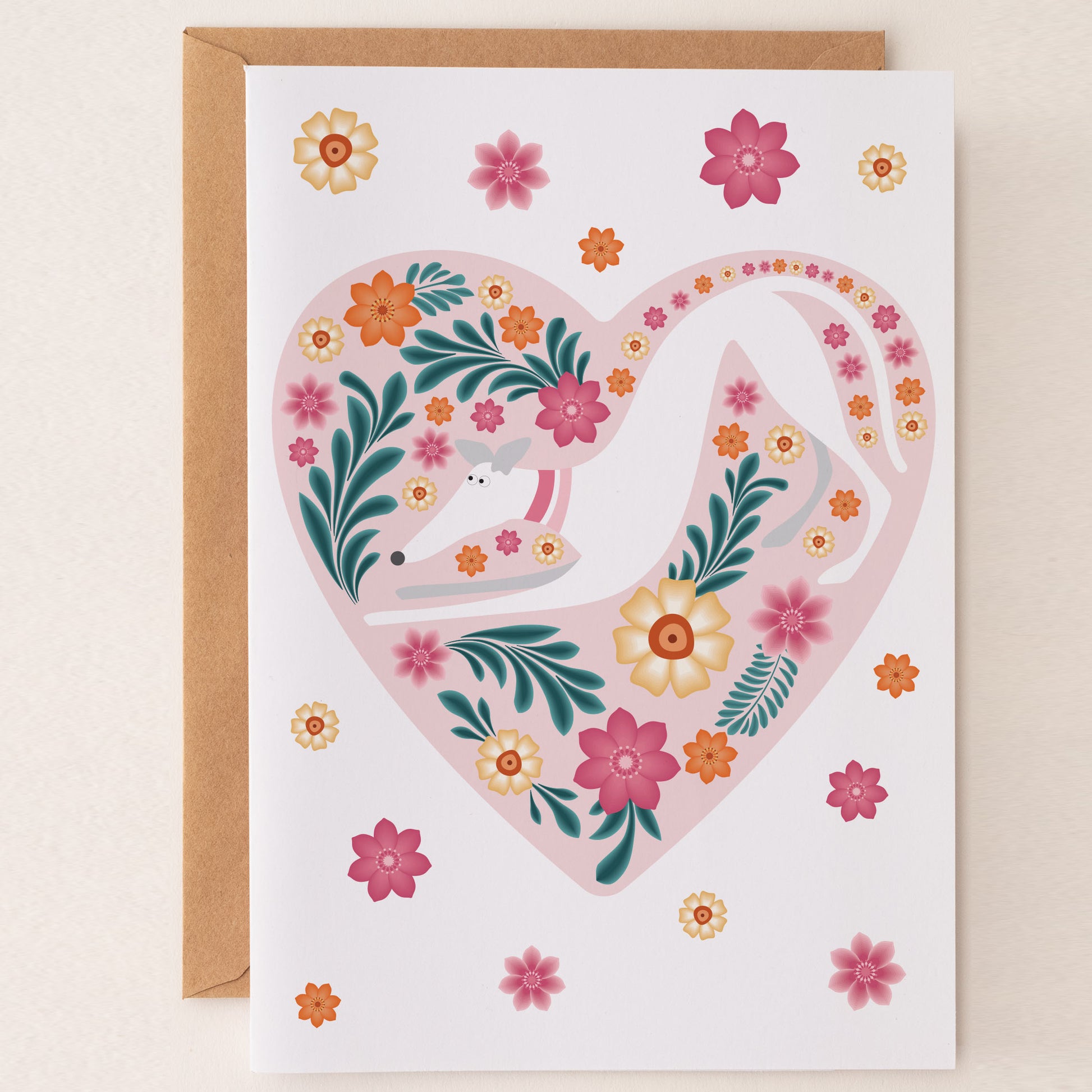 Hound Love - Greetings Card - BIRTHDAY | THANK Y0U | INVITATION - A6
