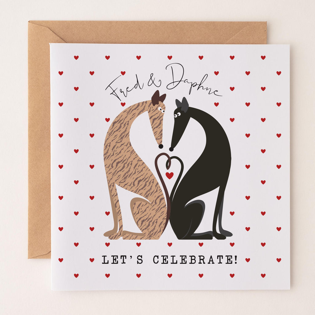 Love Hounds Greetings Card - Fred & Daphne