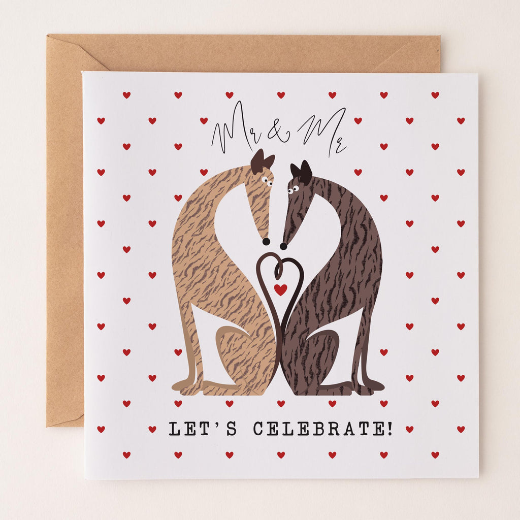 Love Hounds Greetings Card - Mr & Mr