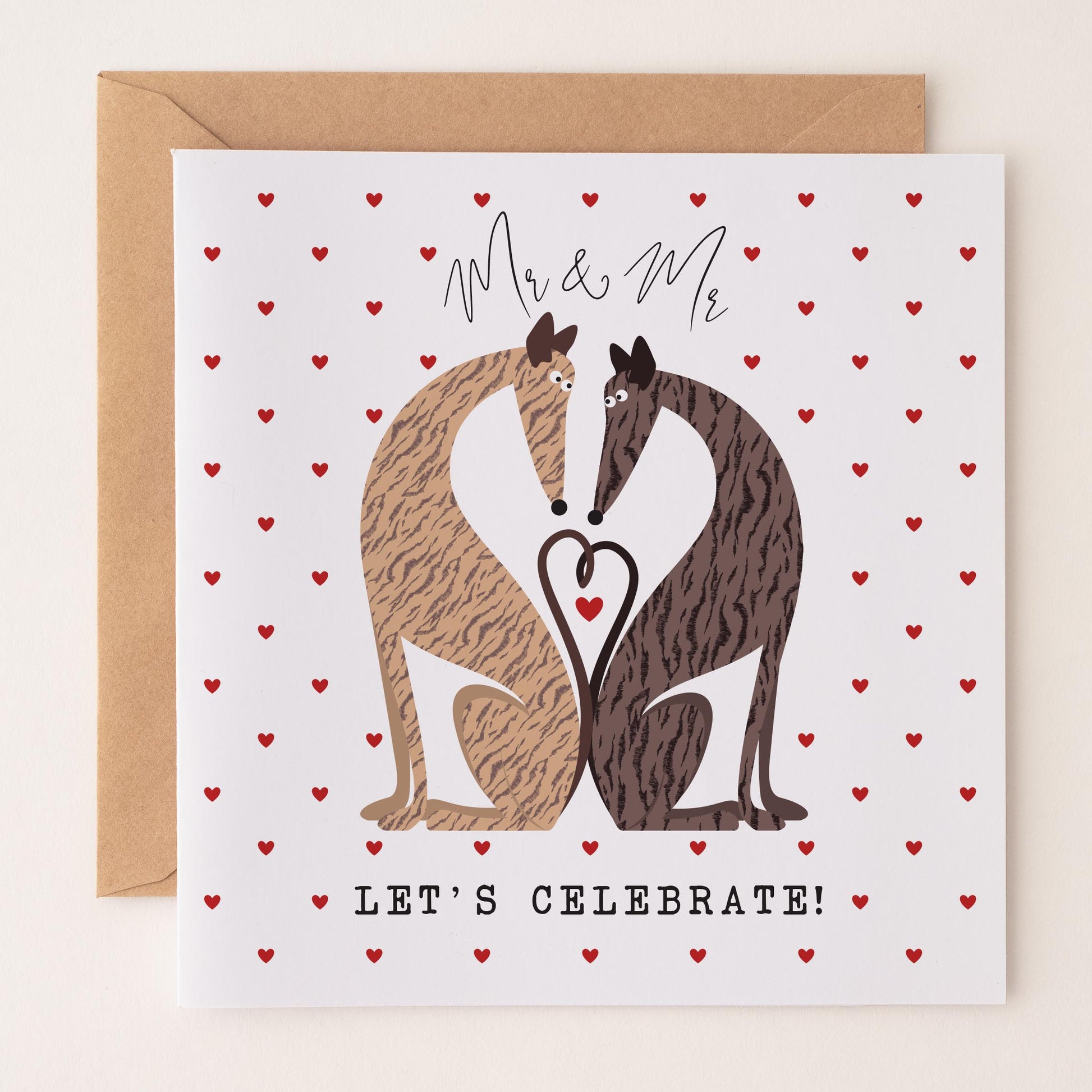 Love Hounds Greetings Card - Mr & Mr