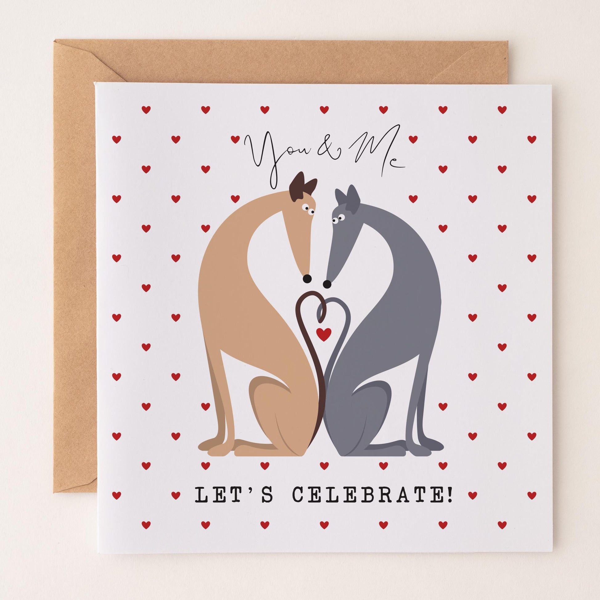 Love Hounds Greetings Card - You & Me
