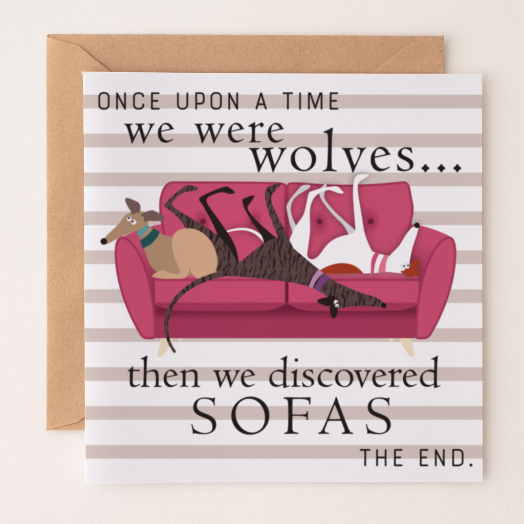Once a upon a time we were wolves - Greetings Card - BIRTHDAY | ANNIVERSARY | CONGRATULATIONS