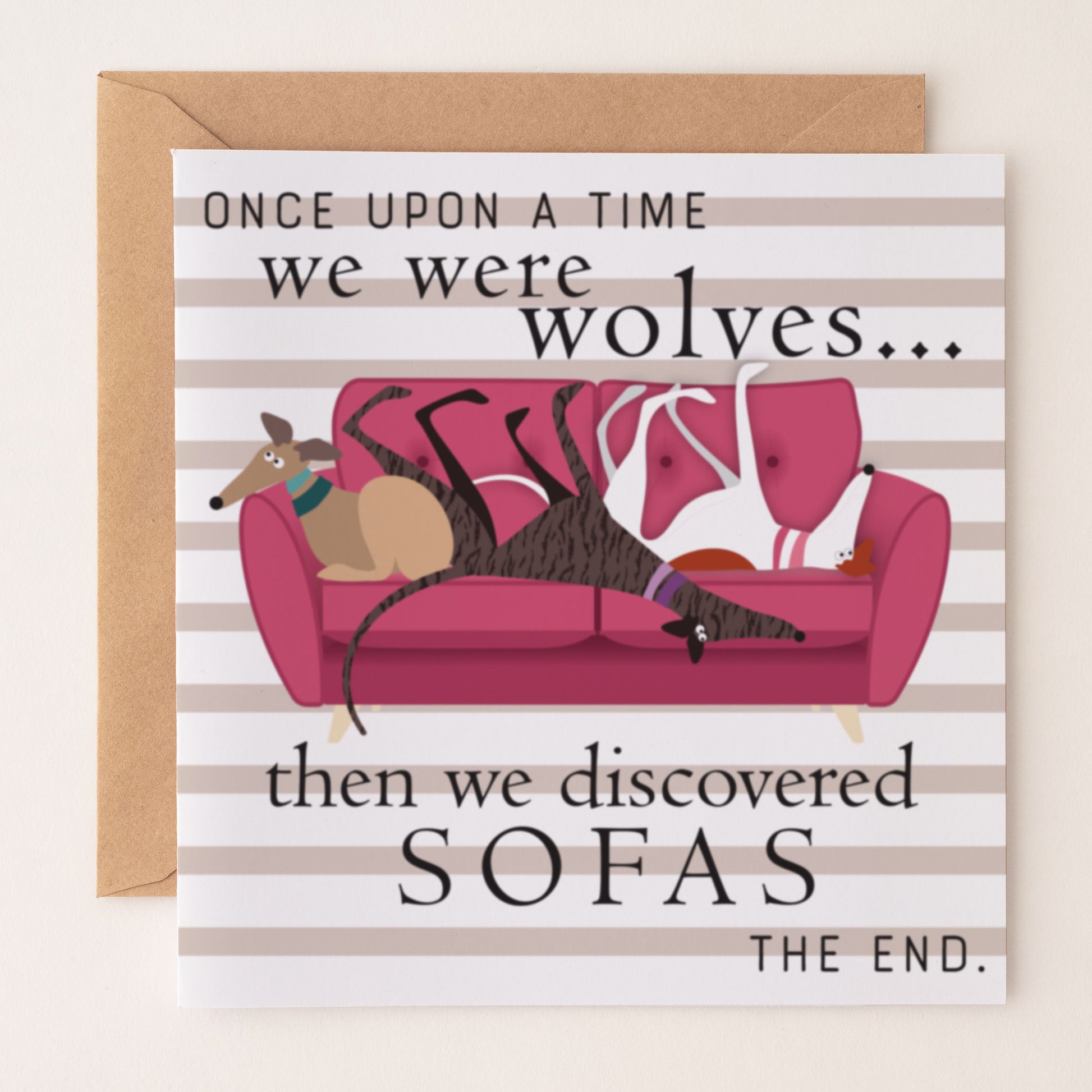 Once a upon a time we were wolves - Greetings Card - BIRTHDAY | ANNIVERSARY | CONGRATULATIONS