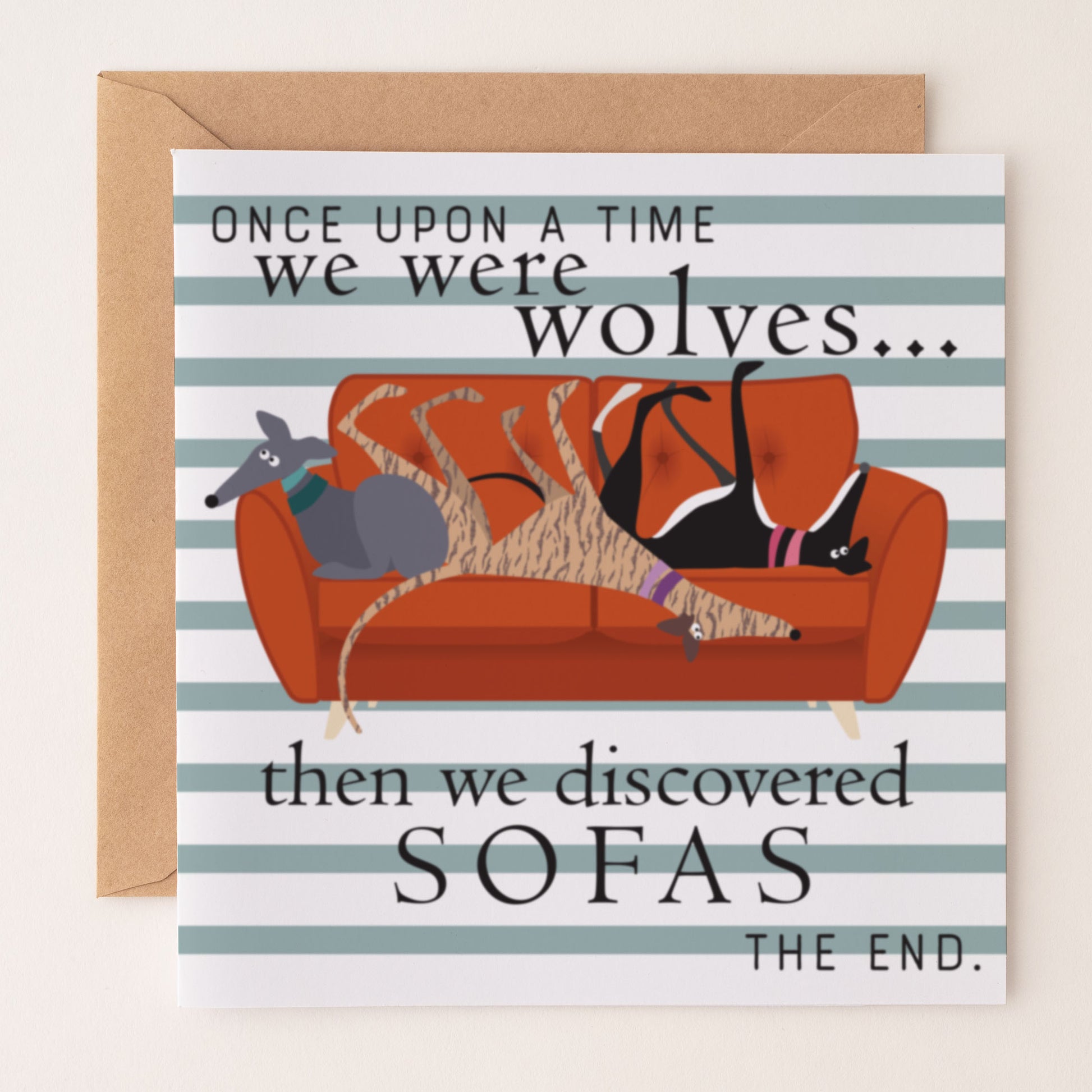 Once a upon a time we were wolves - Greetings Card - BIRTHDAY | ANNIVERSARY | CONGRATULATIONS