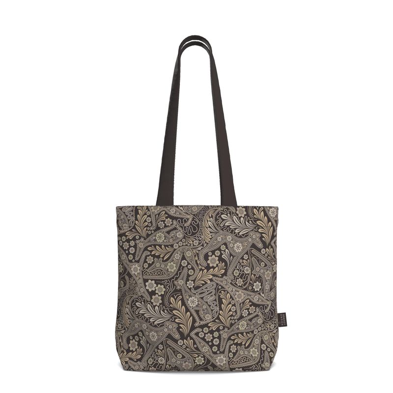 Paisley Hounds - Tote Bag - Chocolate 01