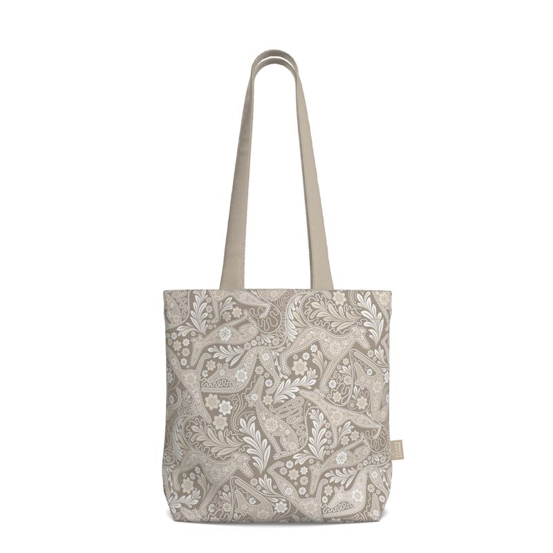 Paisley Hounds - Tote Bag - Creme Caramell