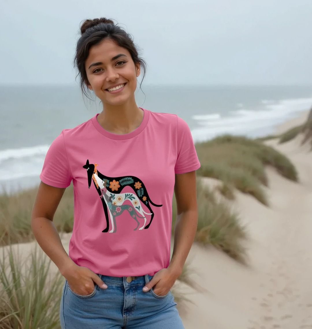Rushin' Nestin Hounds Tshirt - Pink