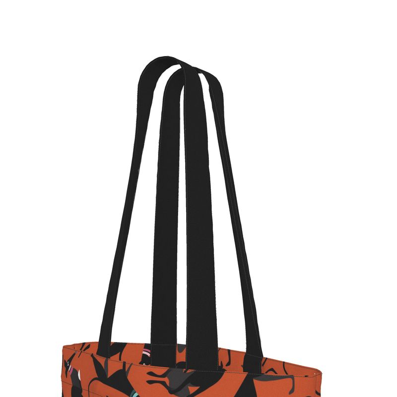 Black and White Hound Loungers - CINNAMON Tote Shopping Bag - The Hound LoungeEveryday Tote Bag