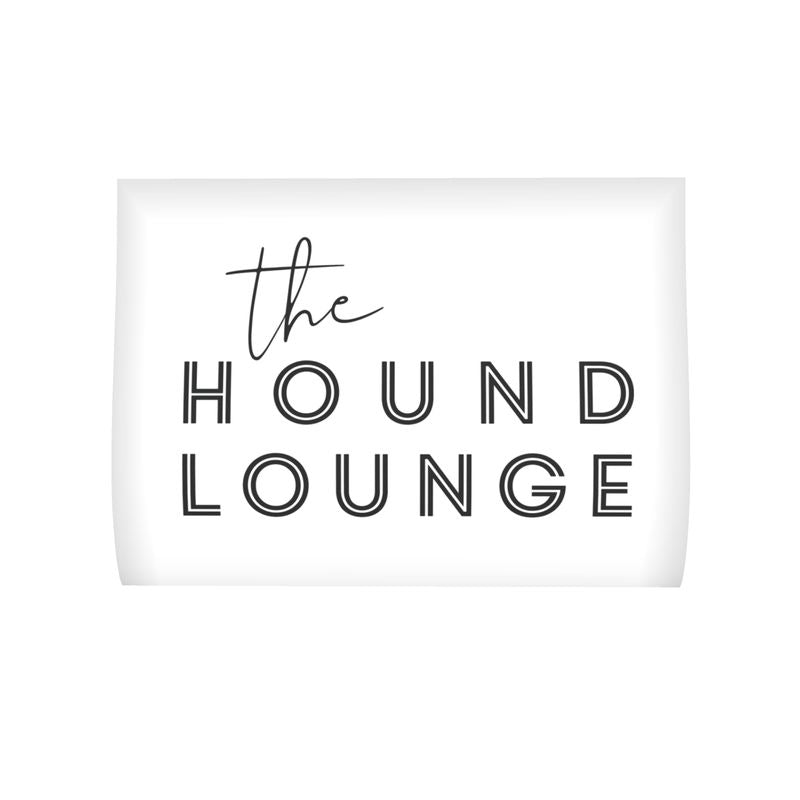 Black and White Hound Loungers - TURQUOISE Shopping Bag - The Hound LoungeParachute Shopping Bag